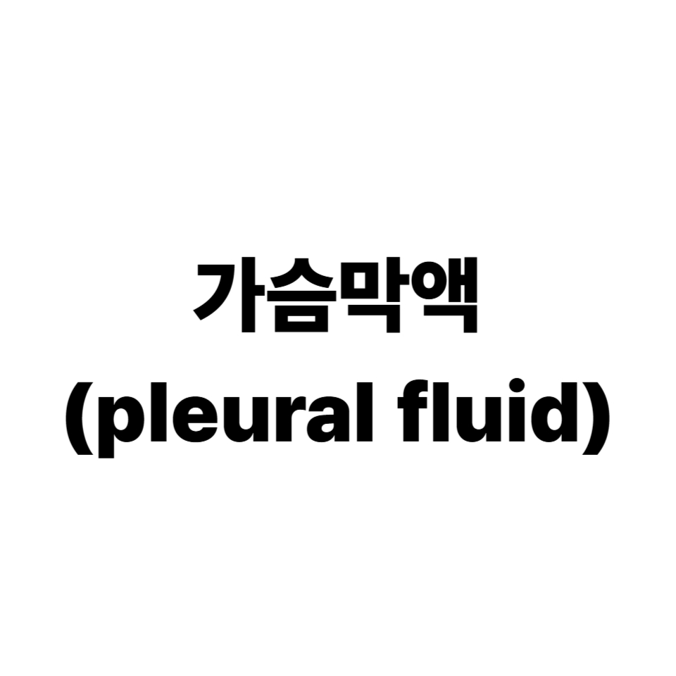 가슴막액