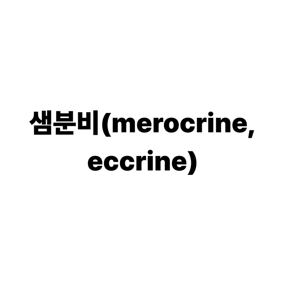 샘분비