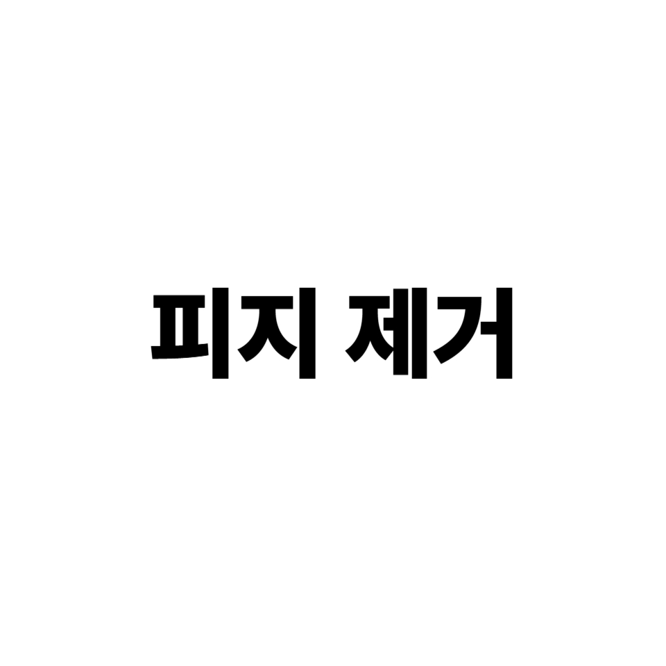 피지 제거